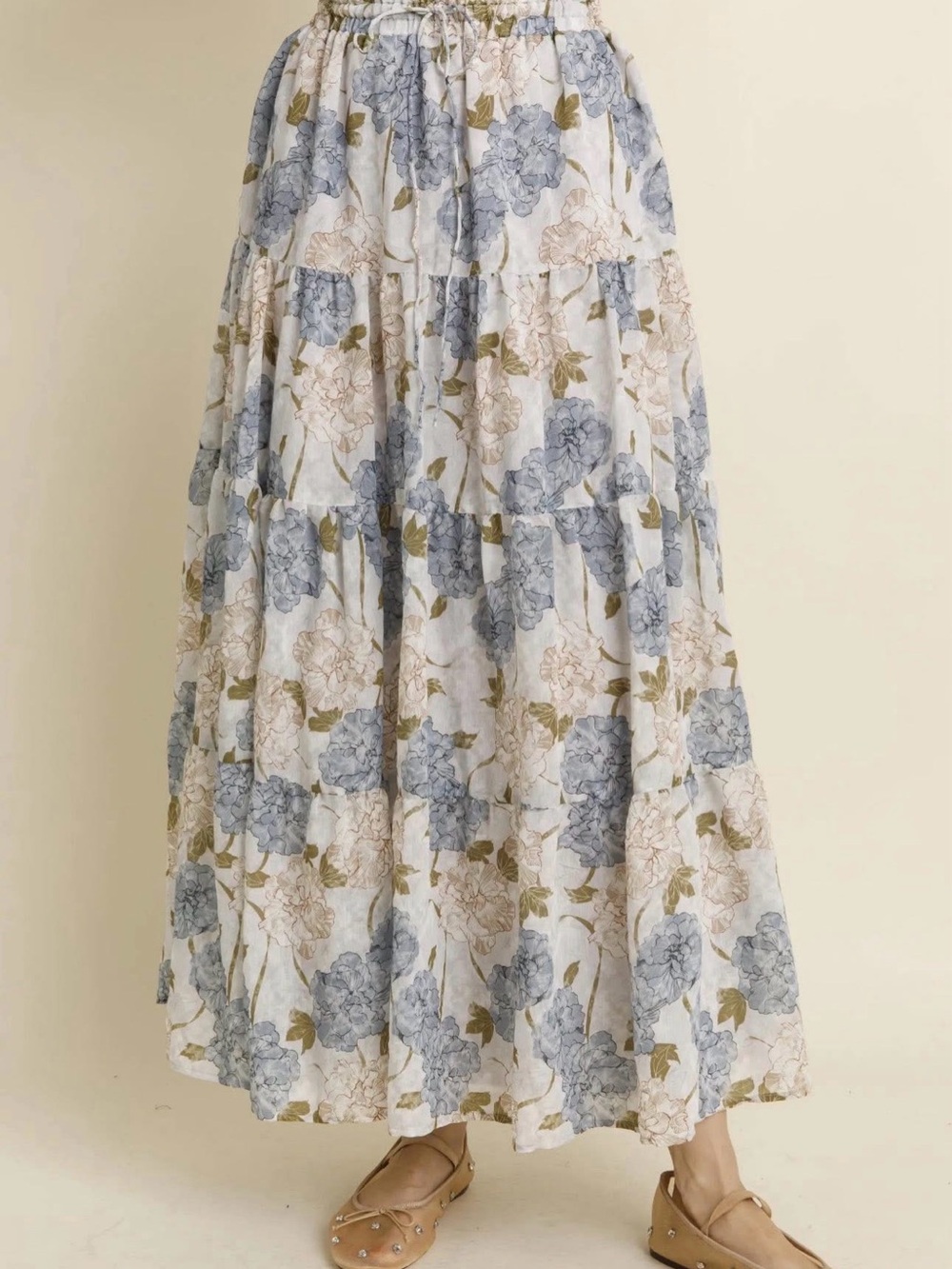 Lš©µVE!!! NIB Hydrangea Maxi Skirt Set Sz Medium 8 10 Tuckernuck - Picture 3 of 6